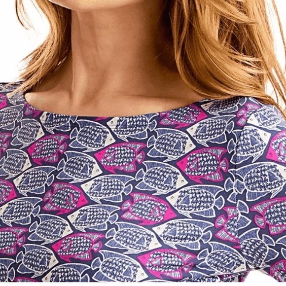 New Vineyard Vines Dress M AngelFish Stretch Knit - Picture 2 of 6